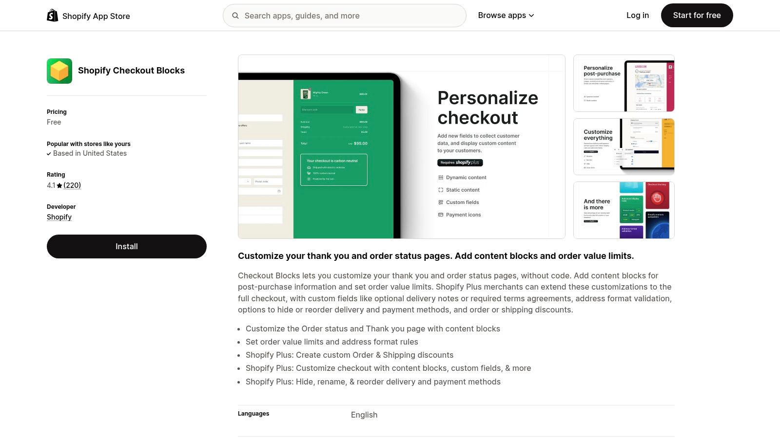 Shopify Checkout Blocks