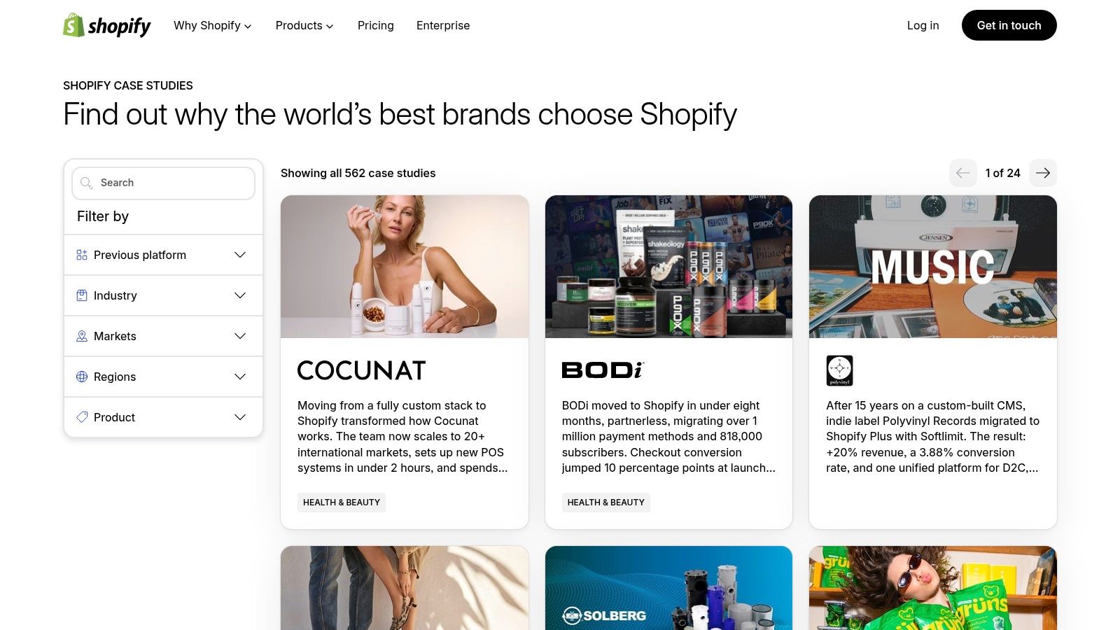 Shopify Case Studies hub (official)