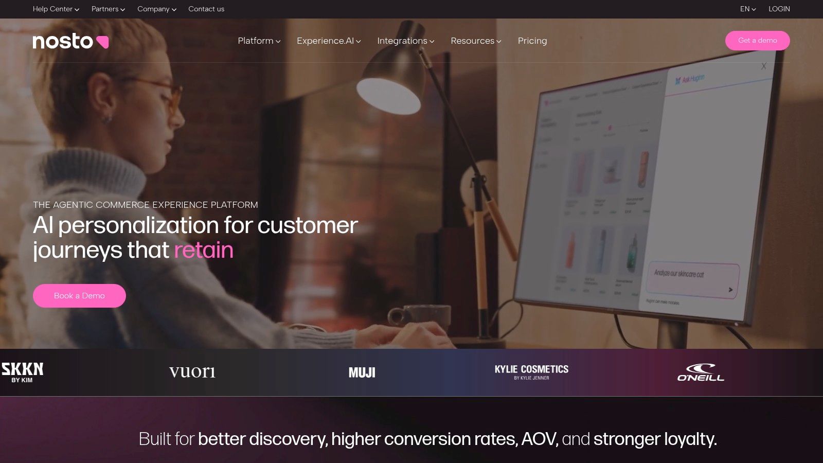 Nosto merchandising and personalization platform