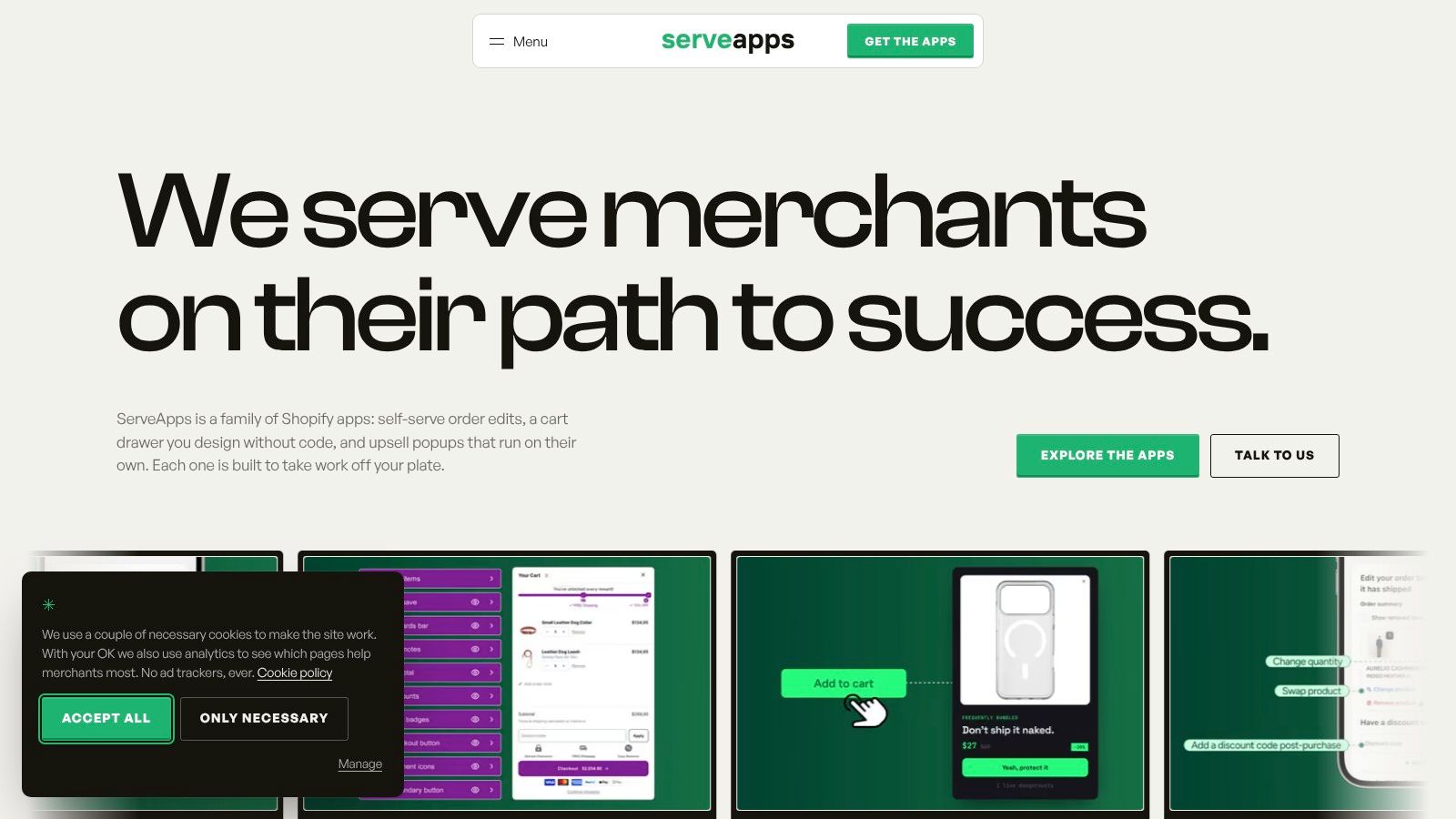 Screenshot from https://serveapps.com